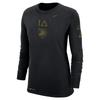 Women's Nike Black Army Knights 1st Armored Division Old Ironsides Operation Torch Long Sleeve T-Shirt