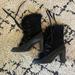 Coach Shoes | Authentic Coach Black Leather Suede Fur Lizbet Boots 8 | Color: Black | Size: 8