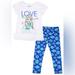 Disney Matching Sets | Nwt Frozen Love To Sparkle Toddler Girls 2pc Set Size 2t | Color: Blue/White | Size: 2tg