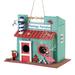 Flamingo Paradise Birdhouse by Zingz and Thingz in Multicolor