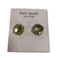 Kate Spade Jewelry | Kate Spade Turquoise Green Small Square Studs | Color: Gold/Green | Size: Os