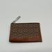 Coach Bags | Coach Brown Signature Card Holder With Kay Chain | Color: Brown | Size: Os