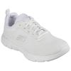 Sneaker SKECHERS "FLEX APPEAL 4.0 BRILLINAT VIEW", Damen, Gr. 38, weiß (sanftes weiß), Textil, Synthetik, sportlich, Schuhe, Freizeitschuh, Halbschuh, Schnürschuh mit Air Cooled Memory Foam