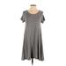 Old Navy Casual Dress - A-Line: Gray Solid Dresses - Women's Size X-Small