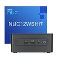 Intel Nuc,NUC12WSHi7 Wall Street Canyon Mini PC, Core i7-1260P Prozessor 12 Kern 16 Threads 18MB Cache Mini Computer, Win 11 Pro,WiFi6E,Thunderbolt 4 Desktop PC (16GB RAM+512GB PCIe SSD)