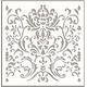ED Laser Studio Victorian Lace Border Floral Stencil Painting Walls Furniture Wood Canvas Paper Crafts - Reusable Template BO32