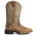 Ariat Round Up Wide Square Toe H2O - Womens 9 Brown Boot B