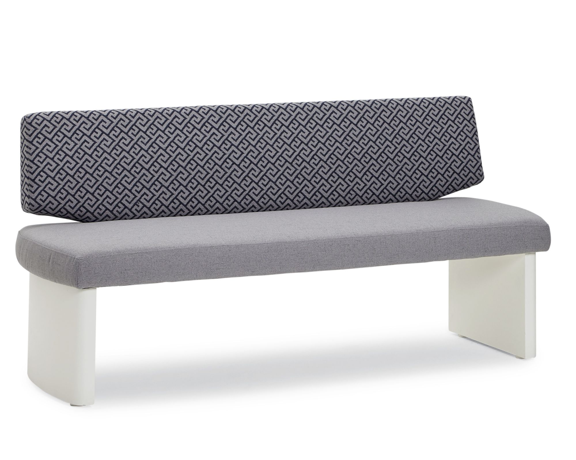 Schösswender »Ontario« 300 Polsterbank Variante C 202 cm / Gavin 04 hellbraun / Kernbuche natur Image