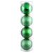 The Holiday Aisle® Assorted 4 Finish Ball Drilled Ball Ornament Plastic in Green | 8 H x 8 W x 8 D in | Wayfair 06BBE308B9D54603BD9C1F968C814E25