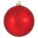 The Holiday Aisle® Holiday Décor Ball Ornament Plastic in Red | 8" | Wayfair FB830FDED0DE464FB69354925E238B64