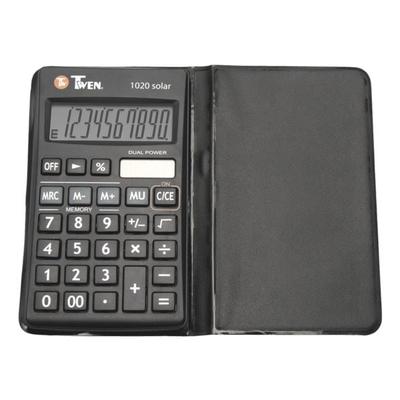 Taschenrechner »1020« mit klappbarer Schutzhülle, TWEN, 7.1x12.5x1.2 cm