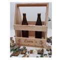 Vatertags Geschenk Papa | Holzkiste Getränketräger mit personalisierter Gravur | Bier Geschenk | Bierträger oder Männerhandtasche