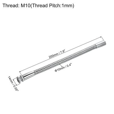 Microphone Gooseneck, M10 Thread Metal Universal Hose Flexible Arm