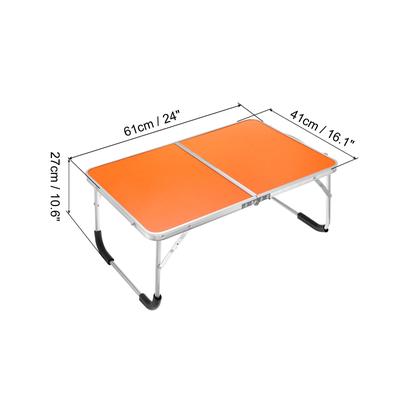 Foldable Laptop Table, Portable Picnic Bed Tables Reading Desks Orange