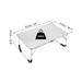 Foldable Laptop Table, Picnic Bed Tray Table with Tote Bag Silver Gray - Silver Gray