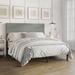 Ebern Designs Naftula Tufted Panel Bed Upholstered/Linen in Gray | 48 H x 56.9 W x 79.5 D in | Wayfair EF3C47F2D7874B76A19018081F236697