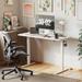 17 Stories Latitude Run® Height Adjustable Electric Standing Desk, 4X 24 Inches Stand Up Table, Sit Stand Home Office Desk w/ Splice Board | Wayfair