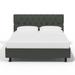 Latitude Run® Tufted Platform Bed Upholstered/Polyester/Linen | 43 H x 62 W x 83 D in | Wayfair 2FE7126018624577824E6923164D39A3