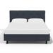 Latitude Run® Tufted Upholstered Platform Bed Metal in Black | 43 H x 56 W x 78 D in | Wayfair D9680B238F25427D9B73900F6E1C9668