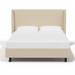 Wade Logan® Anouschka Platform Bed Upholstered/Polyester/Linen | 47 H x 77 W x 89 D in | Wayfair CDAA620EB5D84770A85A946570E45781