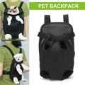 Pefilos Pet Carrier Backpack Adjustable Pet Front Cat Dog Carrier Backpack Travel Bag Cat Backpack for Girls Legs Out Pet Backpack Carrier for Small Dogs Black S M L XL