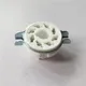 8Pcs Cceramic Tube Socket Big Seat Tube Socket 8 broches GZC8-1 support de tube Argent pied pour