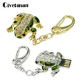 Clé USB Crystal Diamond Frog clé USB clé USB clé USB 128 Go 64 Go 32 Go 16 Go 8 Go 4 Go