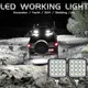 Lampe de travail pour voiture ampoule LED 48 W DC 12/ 24 Volts 6000K blanche universelle pour