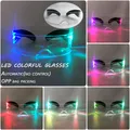 Lunettes de danse colorées lumineuses à LED pour adultes brillantes musique de nuit décoratives