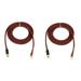 2Pcs RCA Speaker Cable Wire Speaker Wire to RCA Plug Adapter