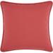 Nourison Outdoor Pillows 2 Sided Solid Corded Indoor/Outdoor Coral/Turquoise 20 x 20 Throw Pillow