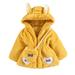 Mommy And Raincoats Winter Coats Girls Size 6 Coats Cartoon Winter Up Zip Clothes+Bag Kids Sleeve Warm Children Long Keep Hoodie Jacket Girls Coat&jacket Girl Puppy Coat