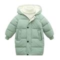 down Girls Winter Coat Girls Toddler Baby Kids Girls Soft Sweater Coat Winter Thick Warm Button Hooded Windproof Coat Outwear Jacket Dress Coats for Baby Girls