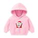 Toddler Baby Long Sleeve Hooded Sweatershirt Pullover Hoodies for Boys Girls Christmas Santa Print Casual Sweatershirts Hoodie Sports Tops