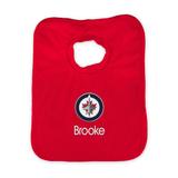 Infant Red Winnipeg Jets Personalized Bib