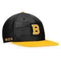 Men's Fanatics Branded Black/Gold Boston Bruins Authentic Pro Alternate Logo Snapback Hat