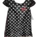 Disney Dresses | Disney Minnie Mouse Sequined Black Dress With White Polka Dots & Overlay, Sz 5/6 | Color: Black/White | Size: 5/6 (Girl)