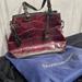 Dooney & Bourke Bags | Dooney & Bourke Maroon Wine Crocodile Textured Bag With Mini Wallet Pouch | Color: Brown/Red | Size: Os