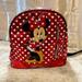 Disney Accessories | Disney Minnie Mouse Glitter Polka Dot Kid's Backpack | Color: Black/Red | Size: Osg