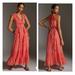 Anthropologie Dresses | Anthropologie Love The Label Ruffled V-Neck Maxi Dress Size S | Color: Pink | Size: S
