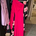 Zara Dresses | Brand Nwt Zara Long Dress, Dramatic One Shoulder Flutter Sleeve Hot Pink Dress | Color: Pink | Size: S