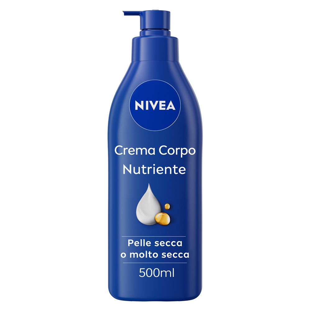 Nivea Crema Corpo Nutriente 500 ml, corpo idratante 72 ore per pelle s