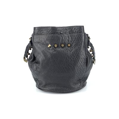 Alexander Wang Leather Shoulder Bag: Pebbled Black Solid Bags