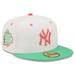 Men's New Era White/Green York Yankees 1999 World Series Watermelon Lolli 59FIFTY Fitted Hat