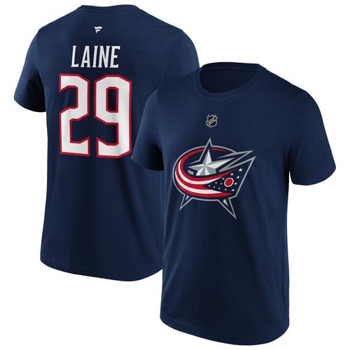 Columbus Blue Jackets T-Shirt mit Namens- und Nummerngrafik