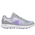 Skechers Women's Arch Fit GO GOLF Max 2 - Splash Shoes | Size 5.5 | Gray/Purple | Synthetic