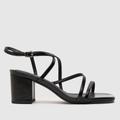 schuh Wide Fit stephanie strappy high heels in black