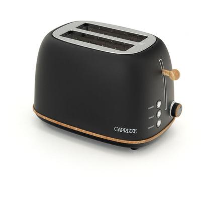 Toaster Caprizze Kaito mit Doppelschlitz Extra Breit 6 Bräunungsstufen Vintage-Design mit