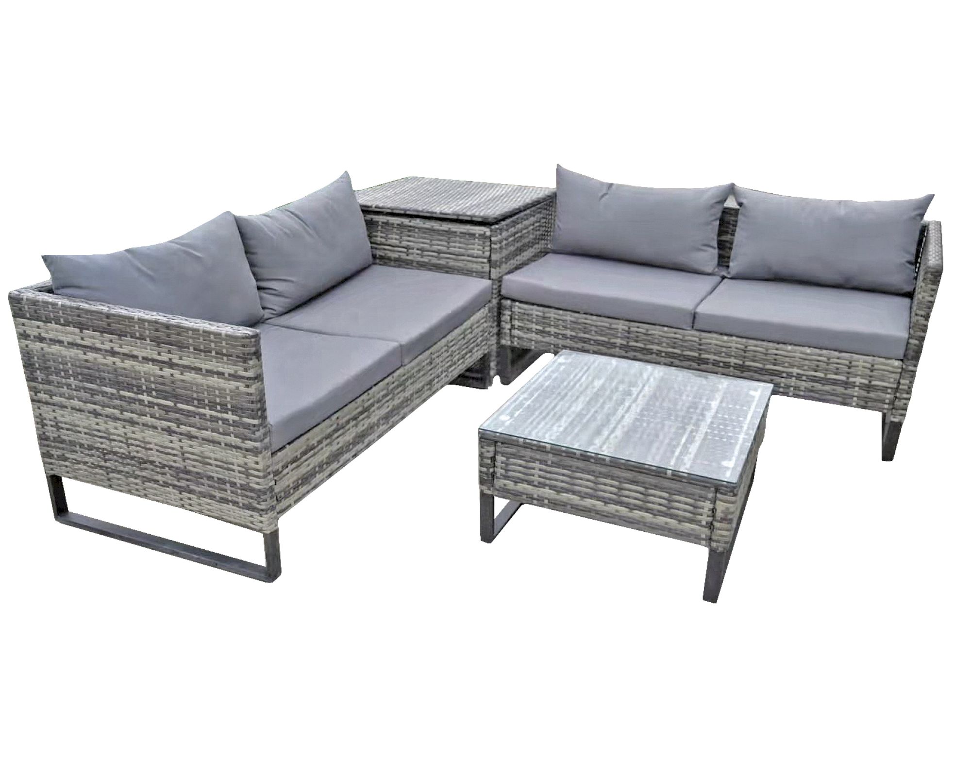 GartenZeit »Ramira« Lounge-Eckgruppe grau