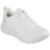 Sneaker SKECHERS "BOBS SQUAD CHAOS FACE OFF", Damen, Gr. 41, weiß (sanftes weiß), Textil, sportlich, Schuhe, Freizeitschuh, Halbschuh, Schnürschuh mit Komfort-Innensohle